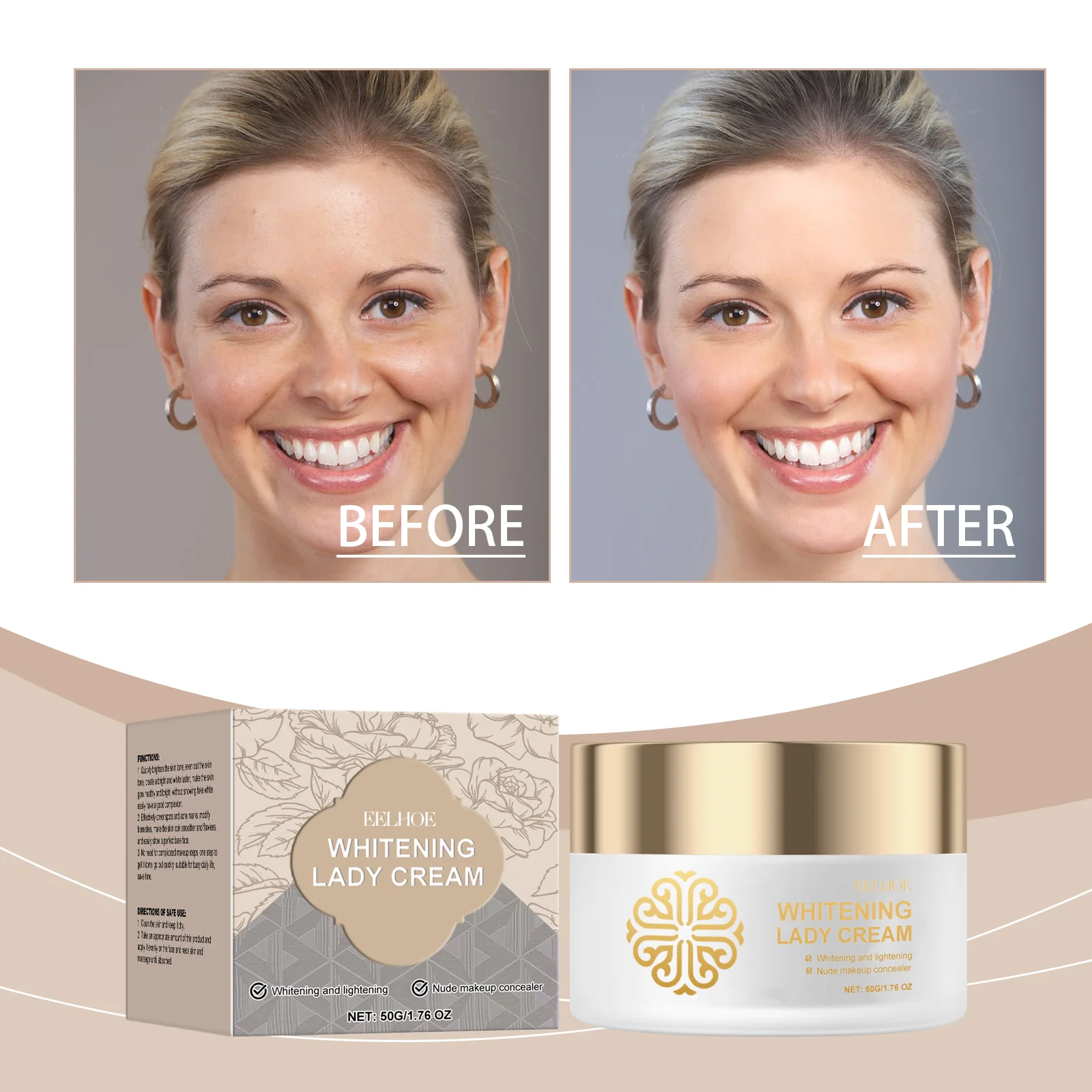 Brightening and Whitening Natural Cream