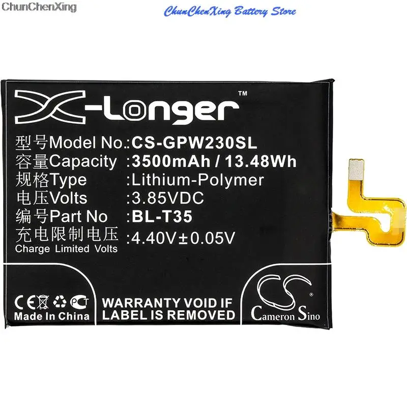 Replacement 3500mAh Battery for Google GO11C  Pixel 2 XL 2018  Pixel 2 XL 6.0