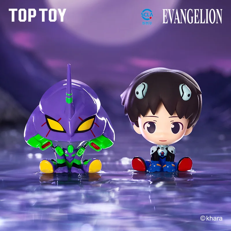 

Toptoy Eva Neon Genesis Evangelion Mini Sit Series Сюрприз Слепая коробка Модная игрушка Eva Коллекционное украшение для рабочего стола Украшение Подарок