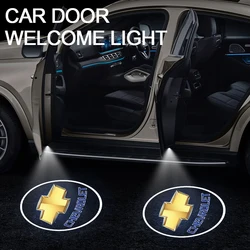 1/2Pcs Car HD Projector Lamp Car Door Wireless Welcome Light LED Decoration For Chevrolet Colorado Cruze Spark Captiva Malibu