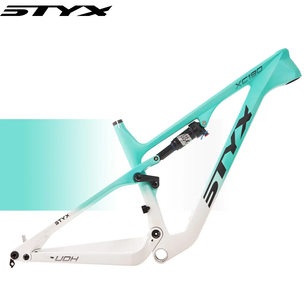 Cadre de vélo vtt en carbone STYX 29 cadre de vélo de montagne à Suspension complète gravier XC descente