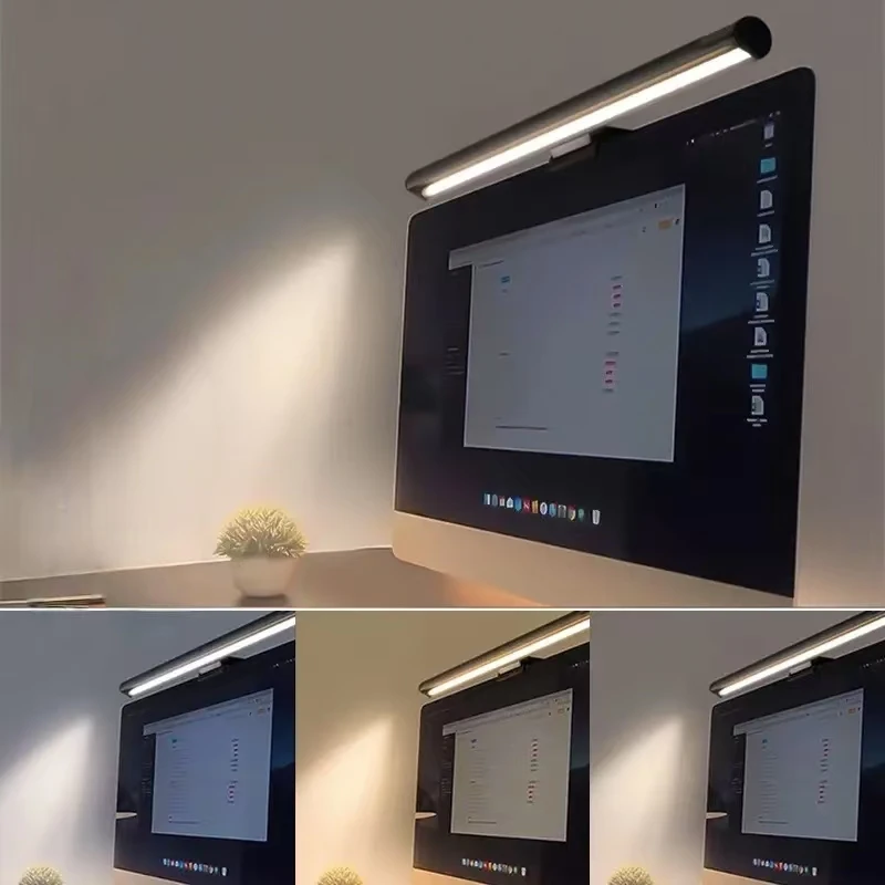 Adjustable eye protection RGB LED screen hanging light, suitable for computer laptop gaming work