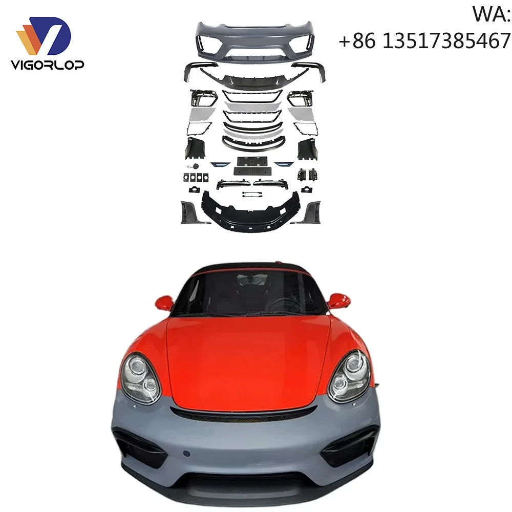 

Auto Front Bumper Modification Cars Front Bumper Surround for porsche Boxster Cayman 987 2006-2011 Modified for GT4 Front Bumper