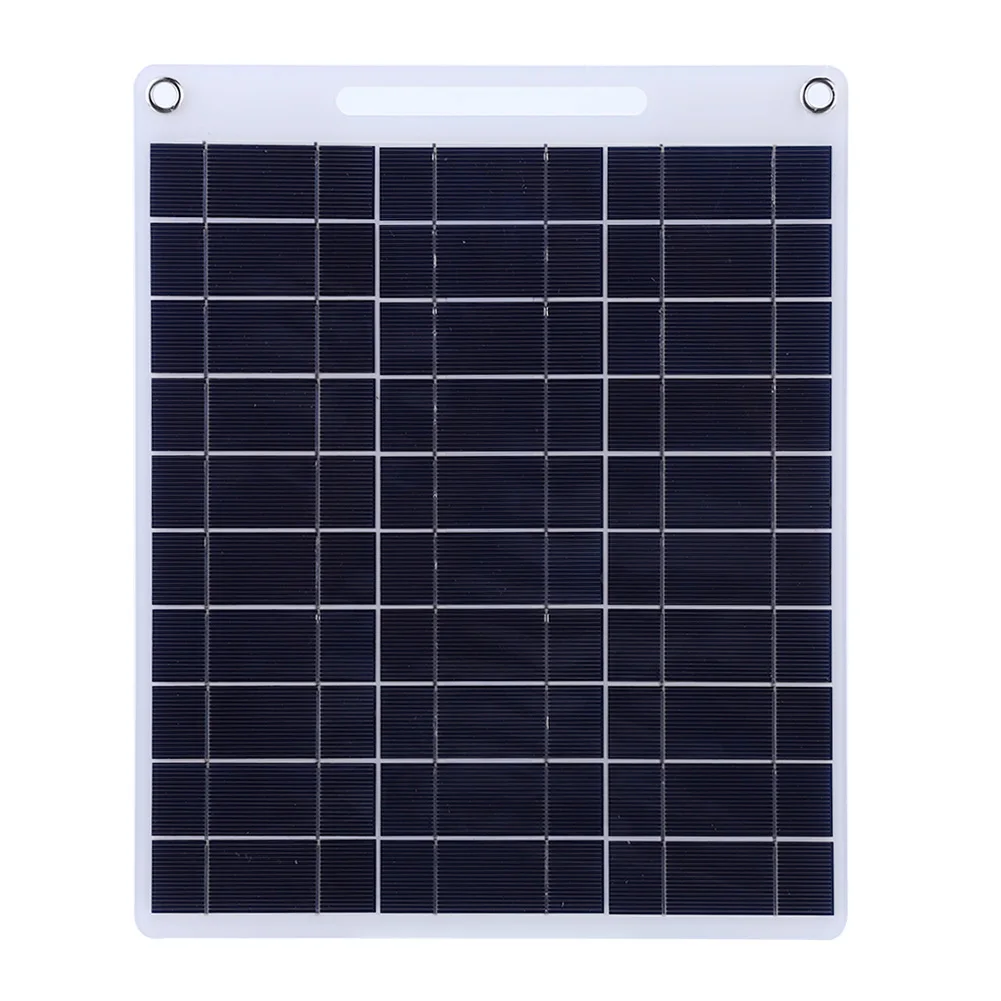 

30W 5V Portable Solar Panel Polysilicon Solar Panel Charger with 2 Carabiners Phone Power Bank for 3.6V-5V Battery/Phone Charger