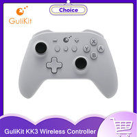 GuliKit KK3 Wireless Controller Bluetooth Gamepad with TMR Joystick Hall Effect Tiggers for Nintendo Switch Windows Android iOS
