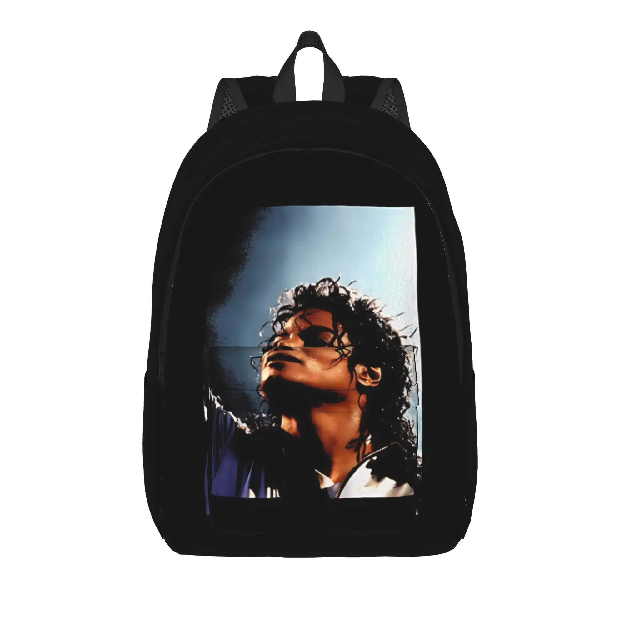 Back to school season vintage stage  Backpack Michael Jacksonn Male Lady Casual Backpack