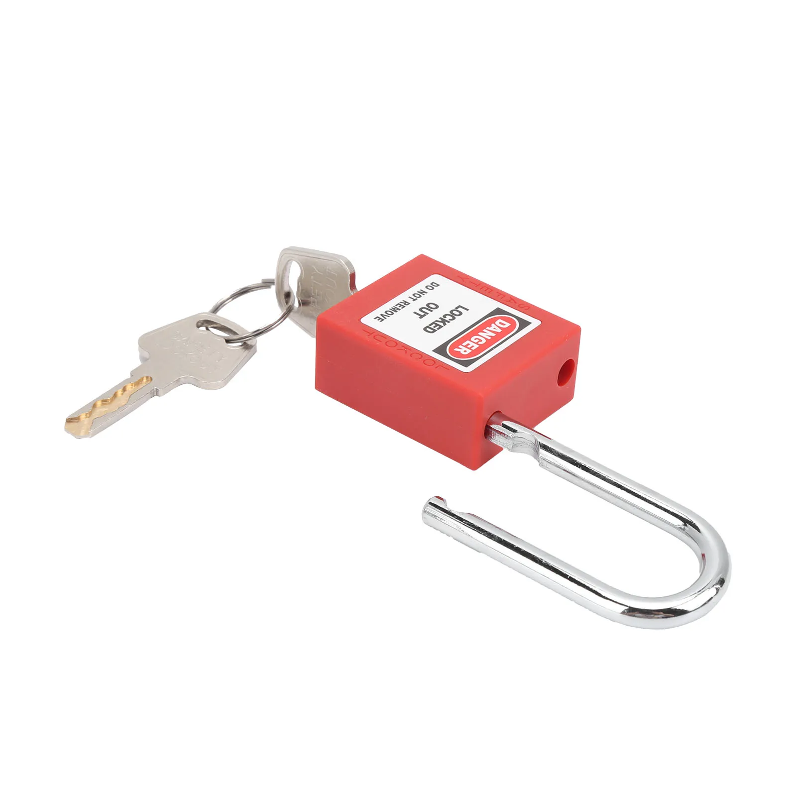 38MM Lockout Tagout Padlock Anti Skid Steel Beam Isolation Corrosion Resistant With Two Keys For Engineering Safety view 2