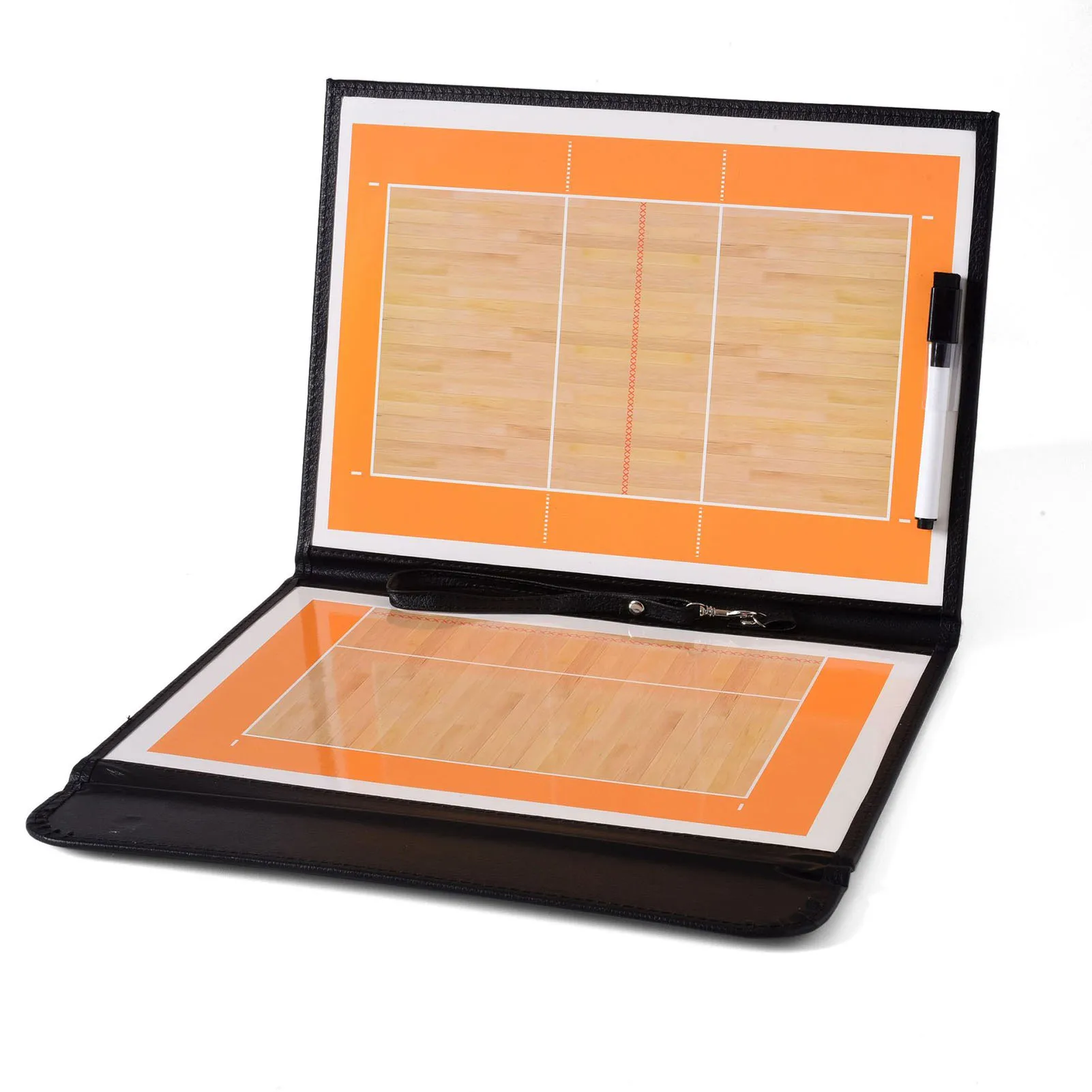 

Leather Volleyball Tactical Board Foldable and Portable Tool for Technical Communication