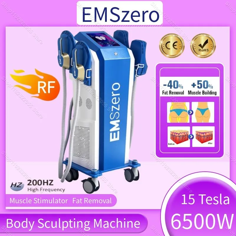 

6500w 200Hz EMS Body Sculpting Machine Emszero NEO Hiemt Body Contouring Muscle Stimulation Device Weight Lose Electromagnetic