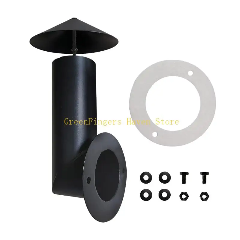 

F68D Гриль Гриль копченой стек Комплекты для хит -трубы из нержавеющей стали копченой стек дымоход для курильщики для барбекю