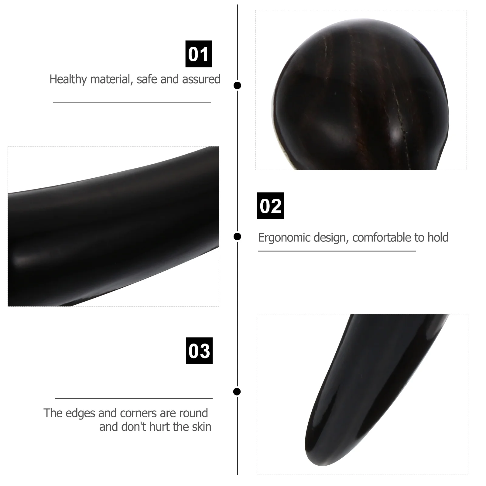 Massage Stick Feet Massager Scraping Board Skin Simple Massagers Body Care Tool Scrapping Horns Foot Massaging Tools