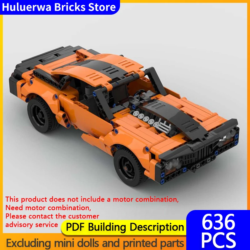 

Модель скоростного гоночного автомобиля MOC, строительные кирпичи V10, американский мускулистый автомобиль, модульная технология, подарки, праздник, сборка, детские игрушки, костюм