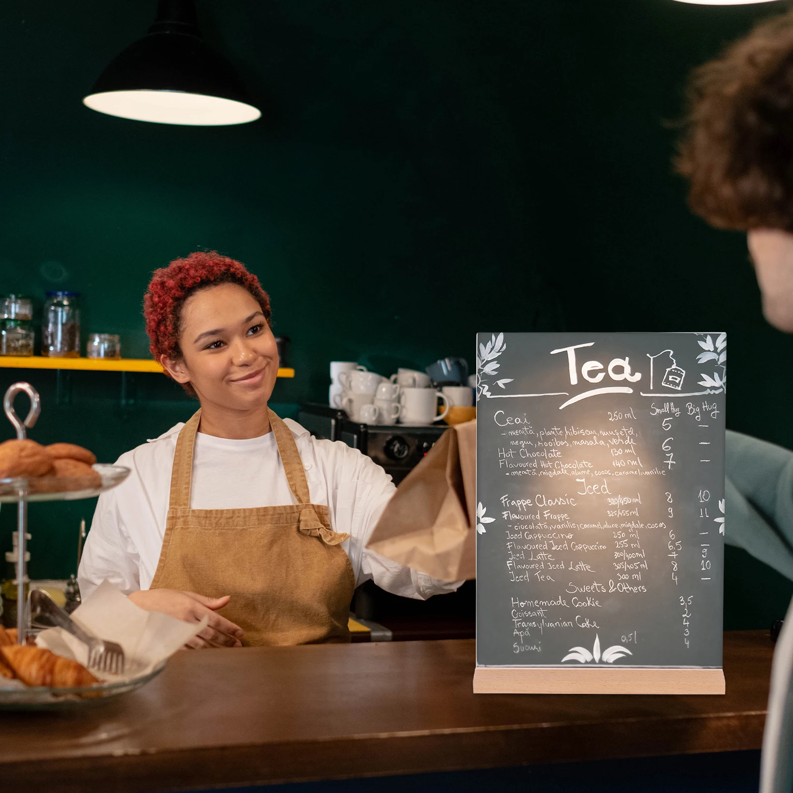 Acrylic Sign Holder Window Display Stand Clear Poster Frame Store Holders Flyer