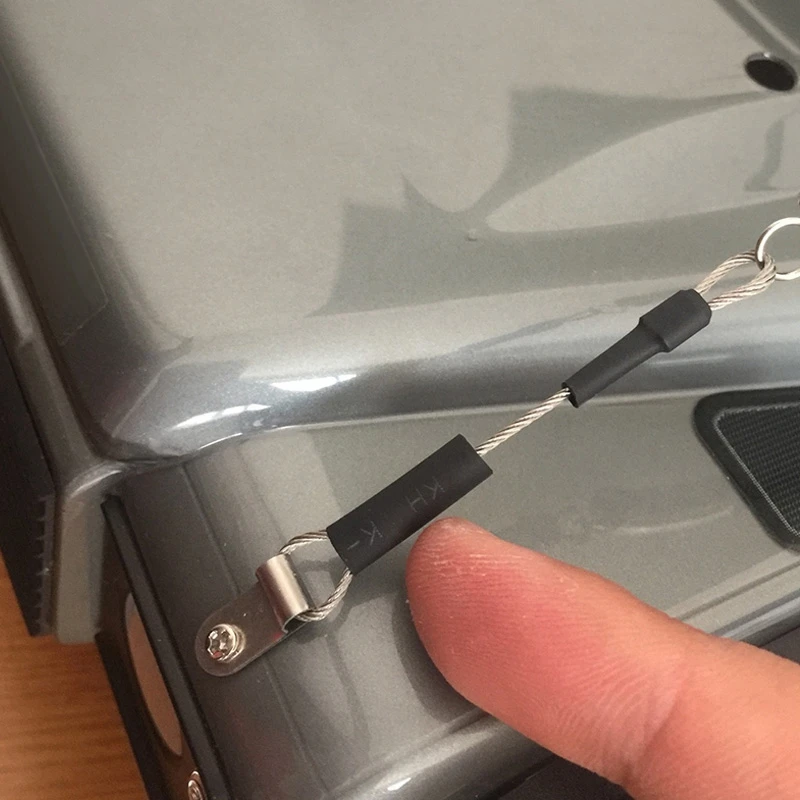 WOWFU-Rc Auto Gemodificeerde Deel Staalkabel Voor 1/10 Rc Crawler Traxxas Trx-4 Trx4 Axiale Scx10 D90 D110 & RC Auto Metalen Trekhaak Dr