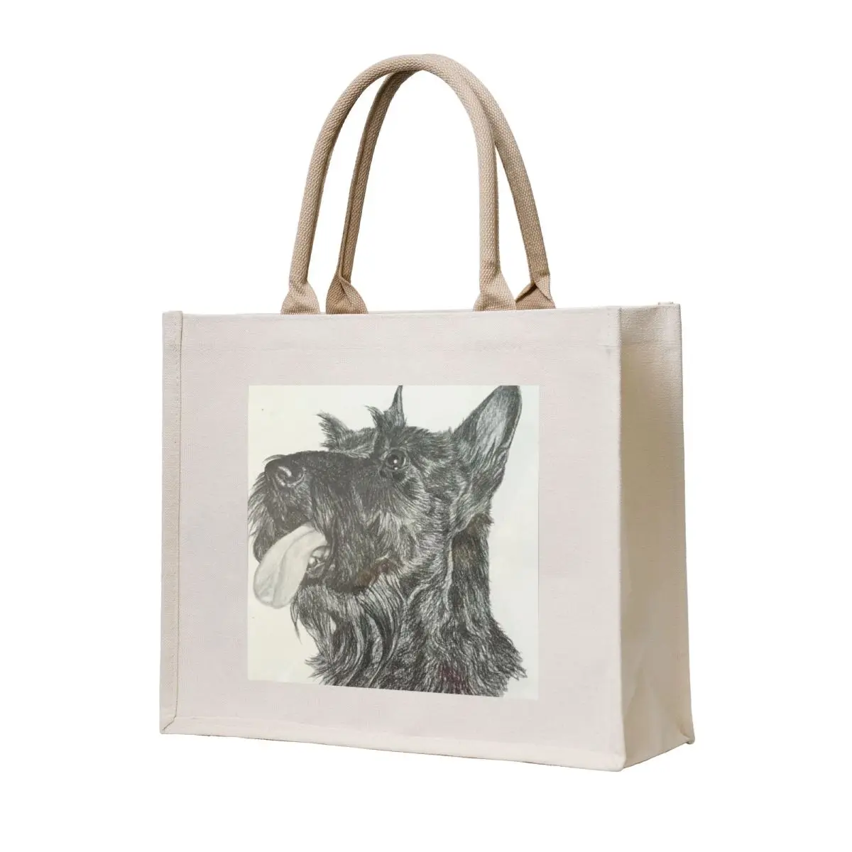 Scottish Terrier Tote Bag university shopper bag Canvas bag for women Shopper handbag
