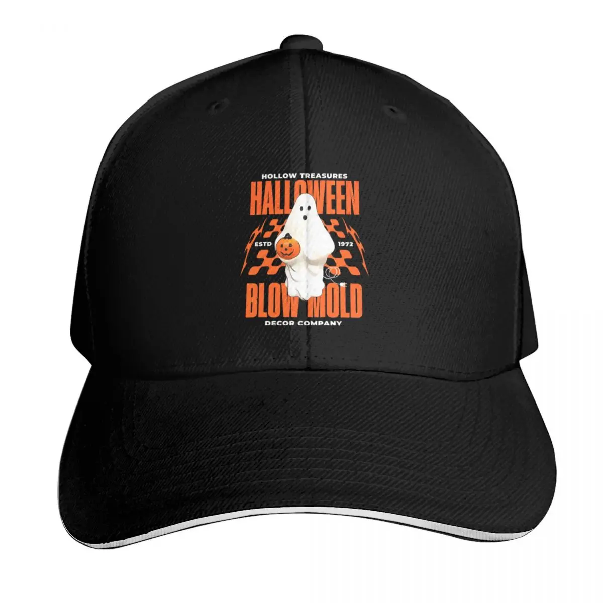 Hollow Treasures Halloween Blow Mold Decor Company Est 1972 Baseball Cap Men Women Casual Summer Sport Sun Cap