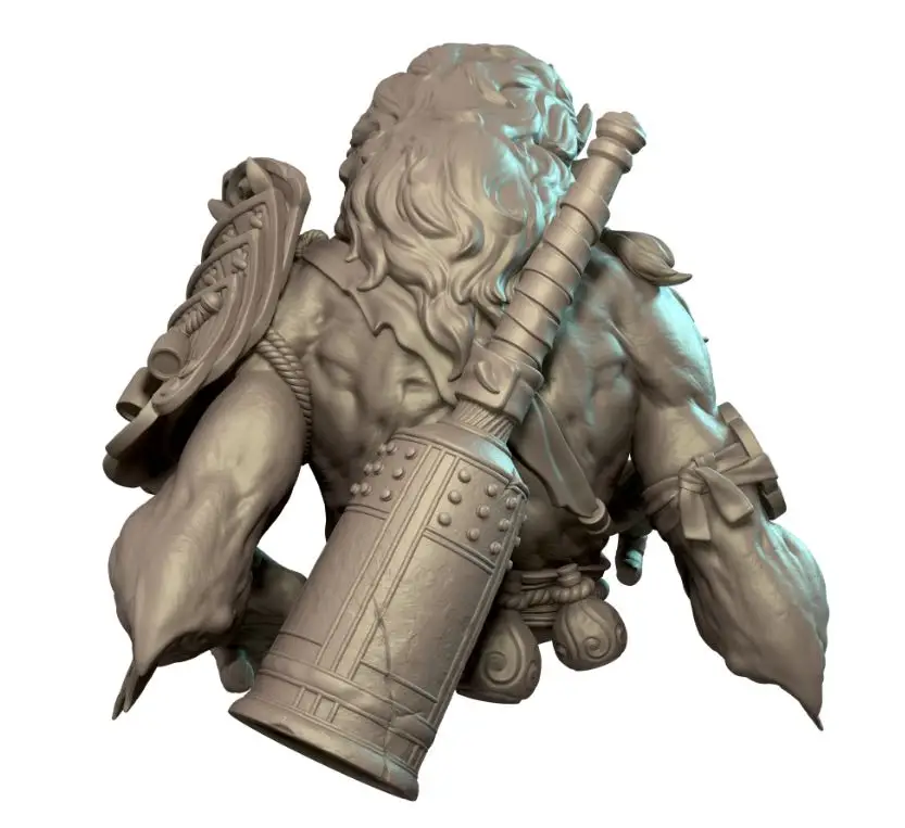 تمثال نصفي من الراتنج مقاس 82 مم GK، مجموعة غير مجمعة وغير مطلية