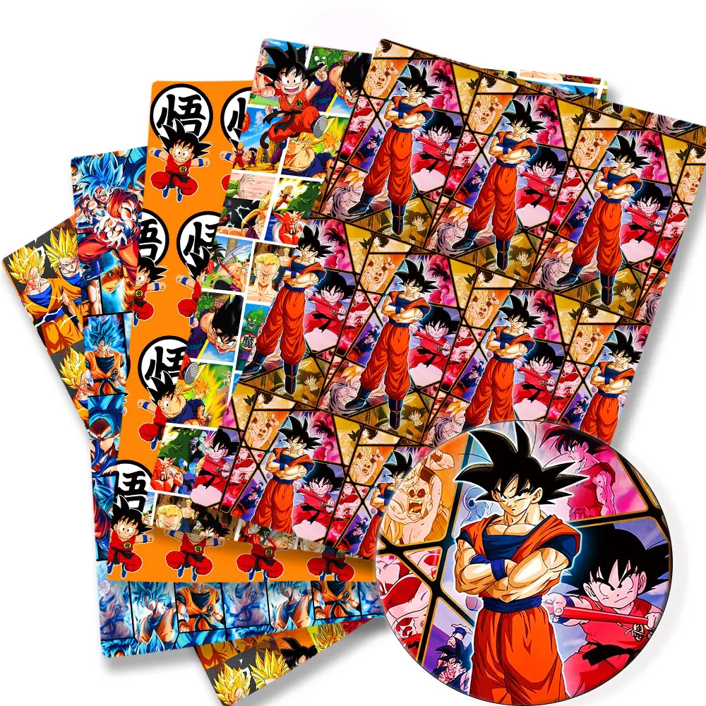 

100 cotton cotton dragon ball Anime peripherals Fabric 140*50cm Sewing Patchwork Quilting Baby Dress Printed Fabric Sewing Kids