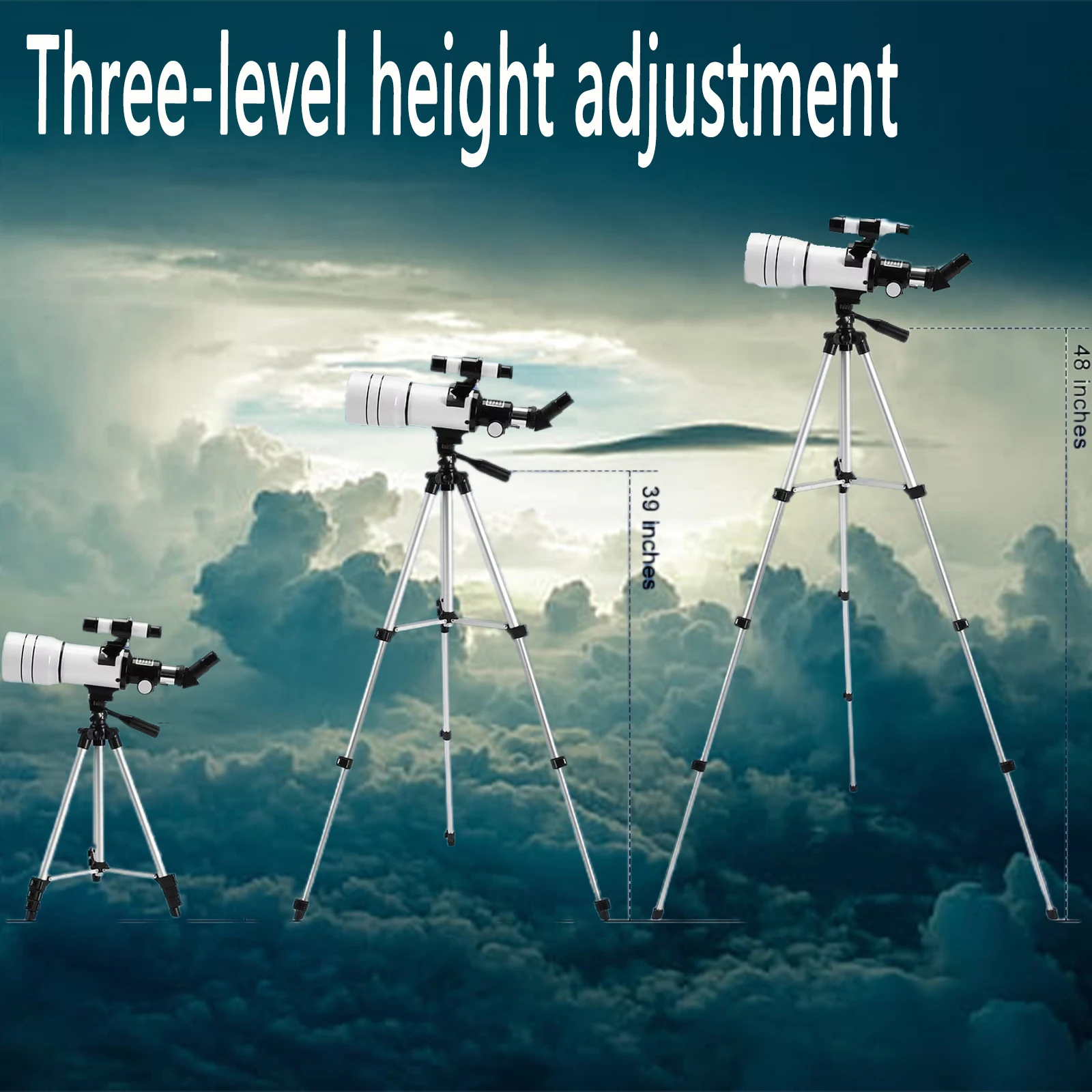 Professional Astronomical F30070 Telescope Long Range Binoculars High Power Long View For Kids Teens Gift Watching Stargazing