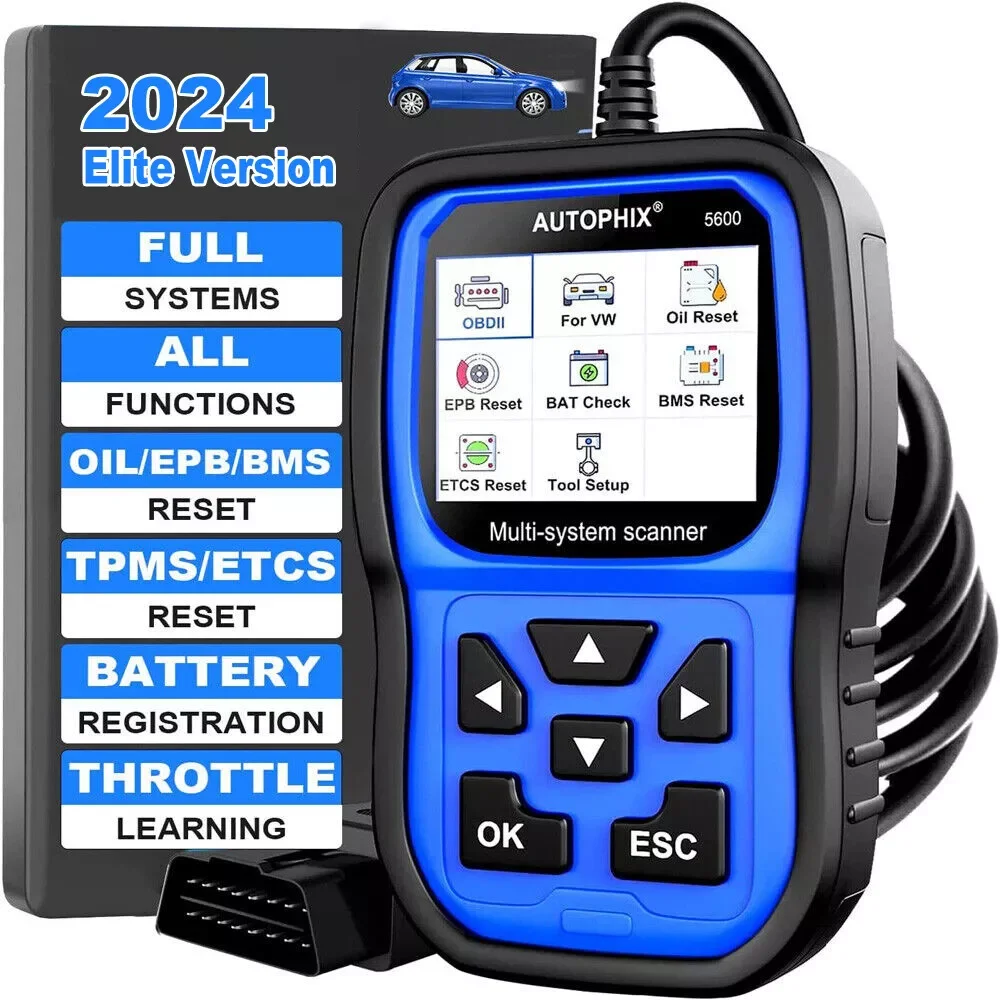 

AUTOPHIX 5600 All System OBD2 Scanner Diagnostic EPB ABS Oil TPS Car Code Reader for Audi TPMS Engine Battery Registration