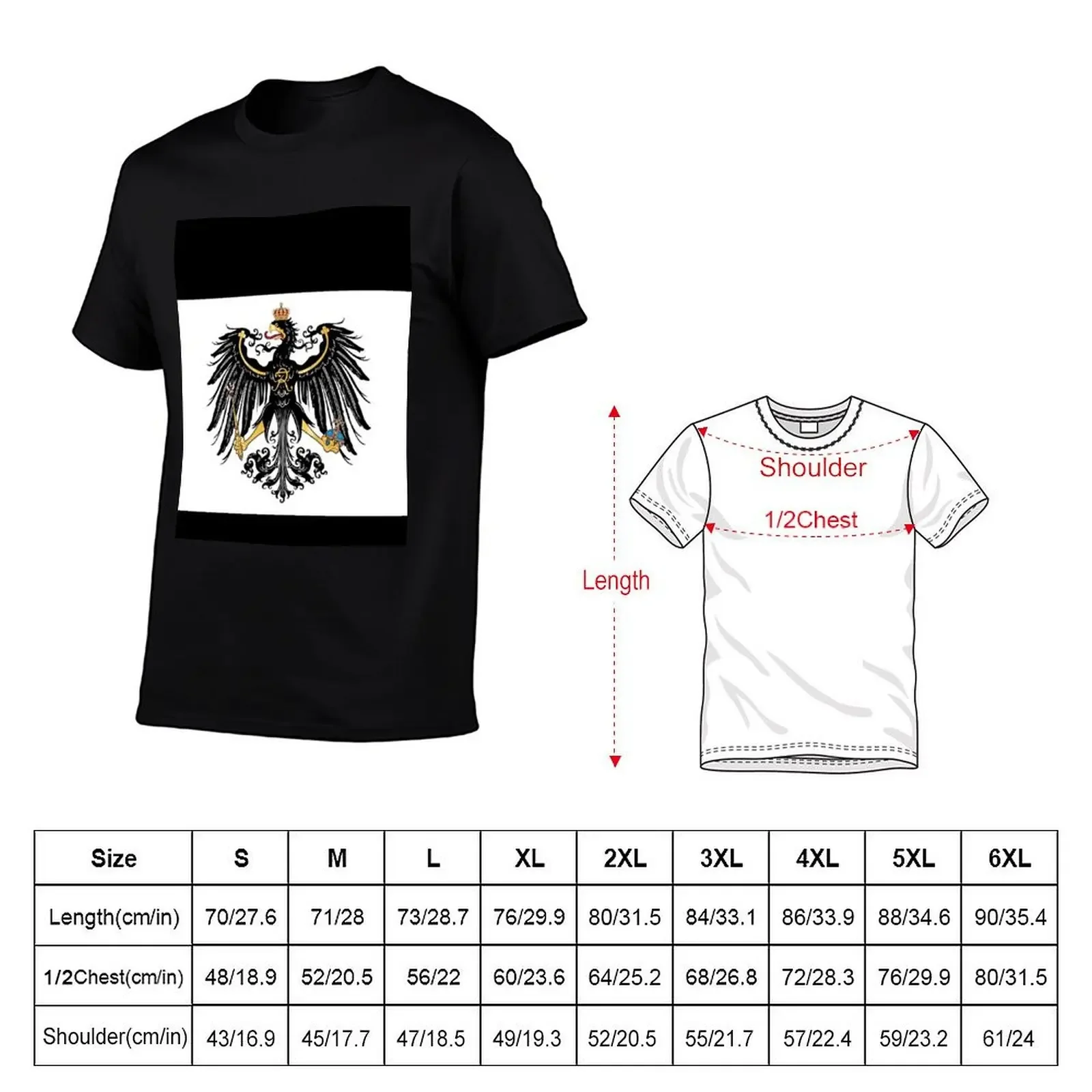 Flag of the Kingdom of Prussia (1892) - Flag Merch T-Shirt custom t shirt sublime graphic shirts mens workout shirts