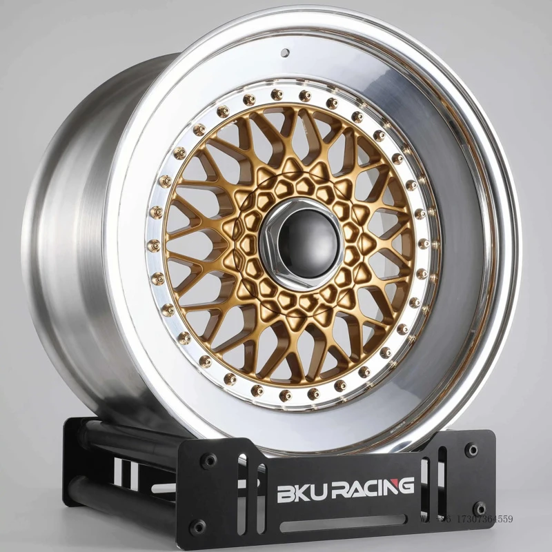 BK Forged 3 Piece Wheels for Mercedes W124 W126 W205 W204 W211 W212 W203 R129 R107 16 17 18 Inch Rim Polished Alloy 5x112 Wheels