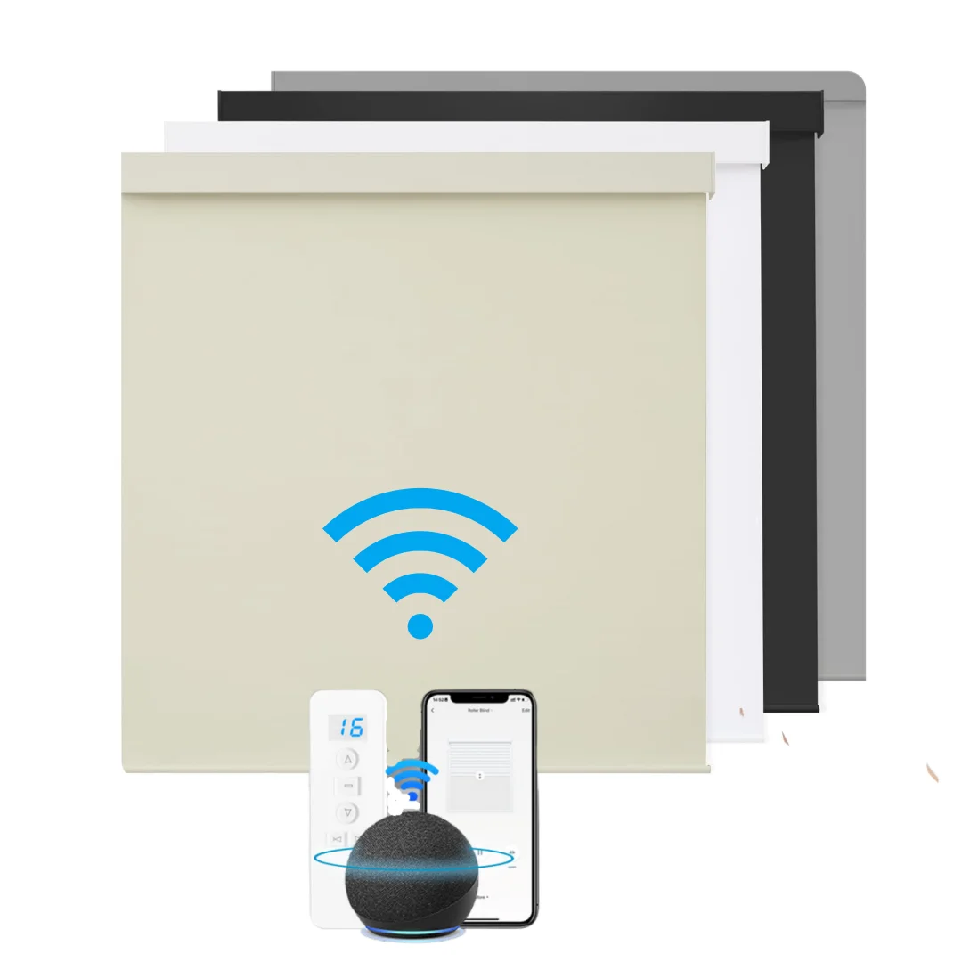 Motorized/Electric Modern Design High Quality Wifi Tuya Control Roller Blinds For Windows