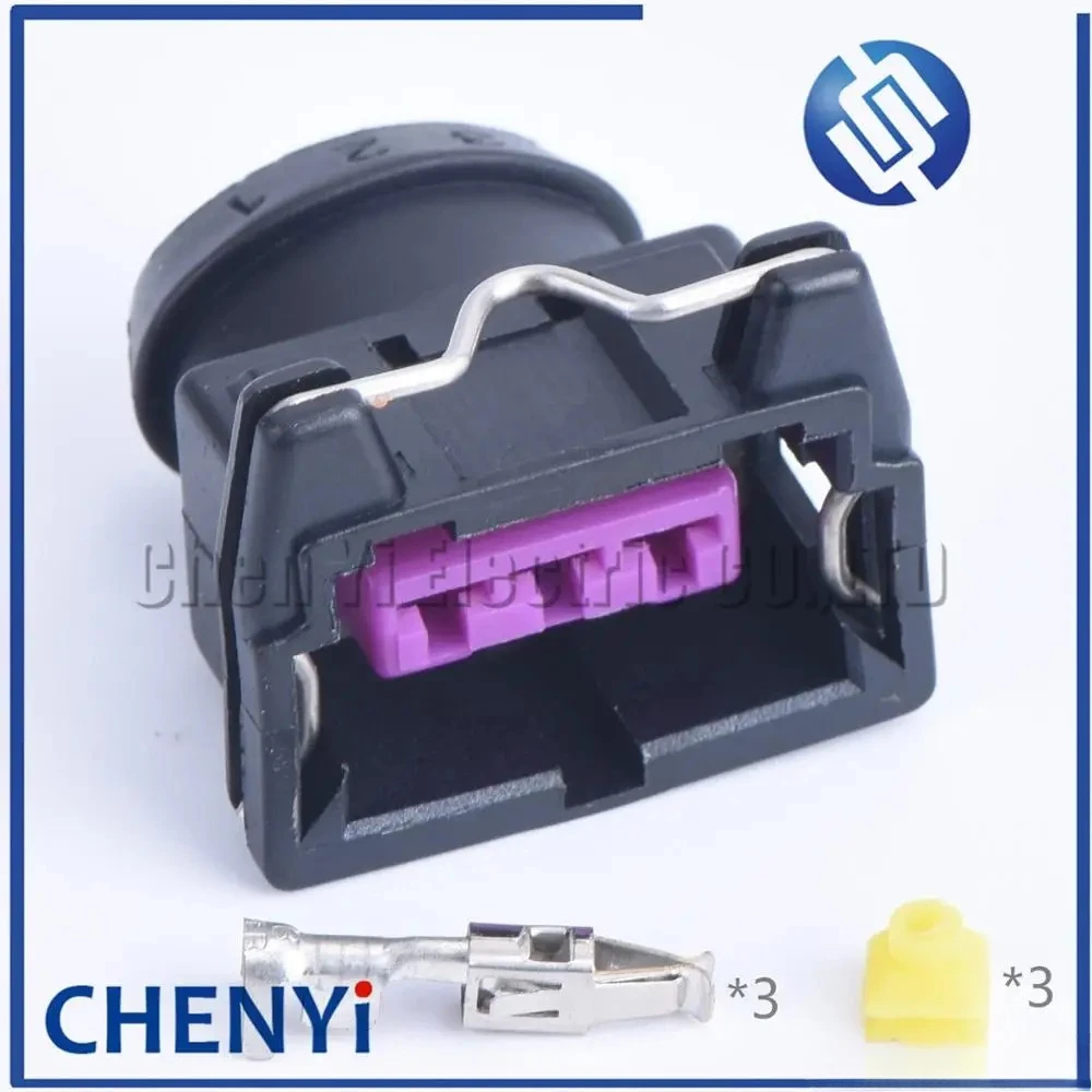 1 set 3 Pin waterproof wire harness cable sealed connector EFI male or female For EV1 fuel Injector Connector 443906233