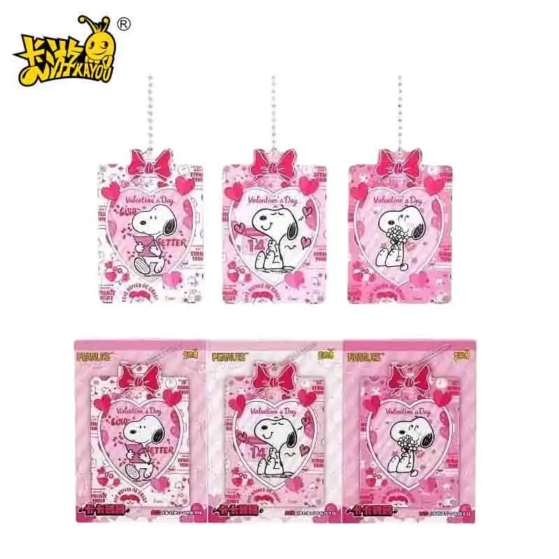 

KAYOU Snoopy Peanut Comics Card Кирпич Карты ко Дню святого Валентина Оригинальная коробка Аниме Периферийные игры Коллекционная карта Подарки для друзей