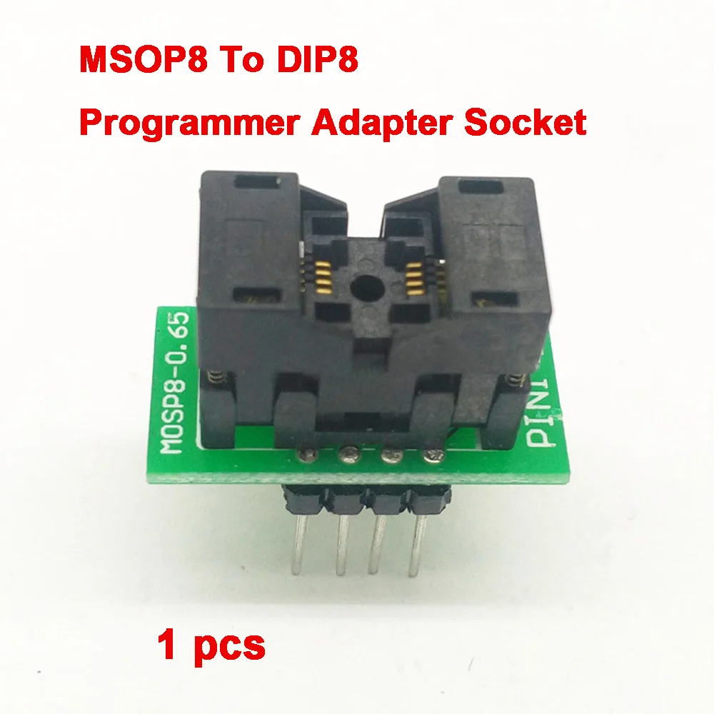 

MSOP8 To DIP8 Programmer Adapter Socket MSOP To DIP Converter For 0.65mm Pitch Test IC