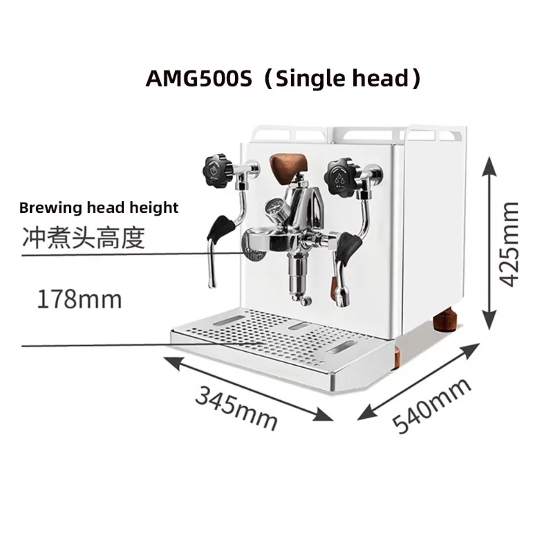 Coffee Shop Complete Equipment Commercial Espresso Machine with Steam Italian Macchiato Semi-automatic Office Use Large