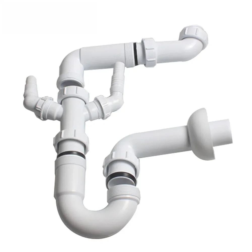 Single Sink Drainpipe 40mm with Water Lock U Bend for Kitchen Use Heat Resistant Material Handles Boiling Water Safely