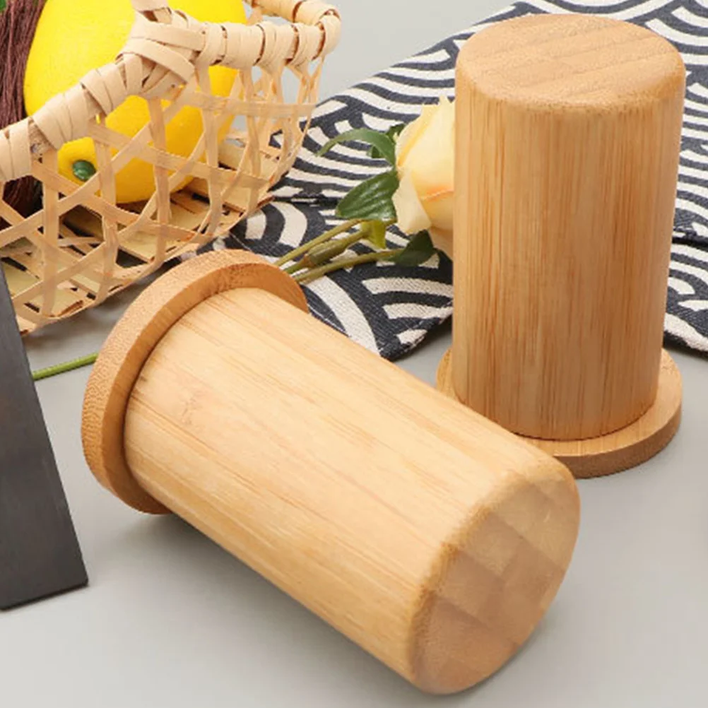 

Simple Bamboo Toothpick Box Elegant Structure Keeps Toothpicks Clean Multi Scenario Use for Home Or Restaurant Storage Solution