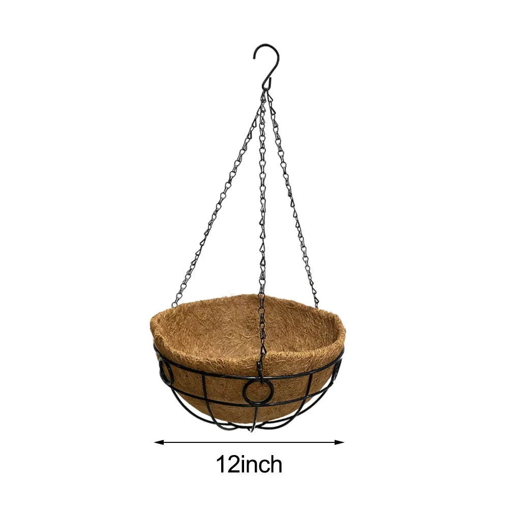 Hanging Plant Baskets Hanging Baskets Flower Basket Pots With Hook Hanger Garden Hanging Planters For Outdoor Plants