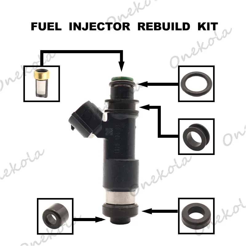 Kit de reparación de inyector de combustible, filtros Orings para SUBARU LEGACY OUTBACK 2013-2014 2.5L H4 16611-AA810