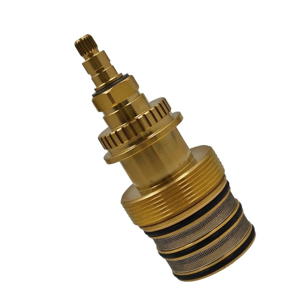 For Daily Bathing Use Thermostatic Valve Cartridge Temperature Control Valve Brass Material Construction One-way Valve Design