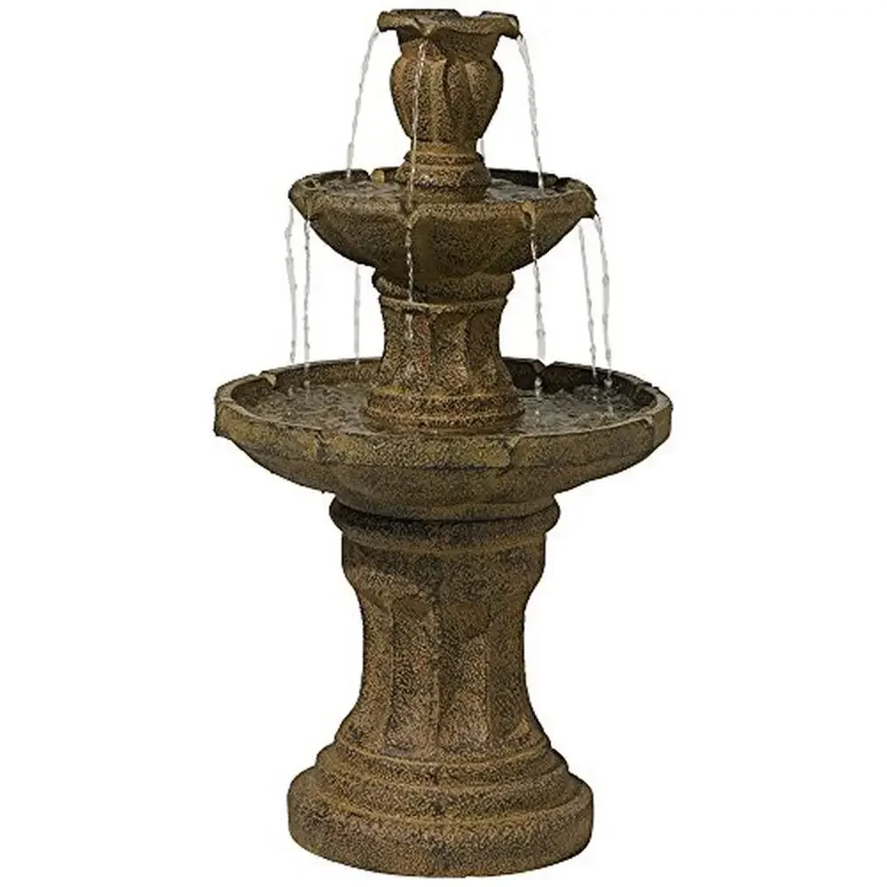 

Tiered Outdoor Garden Fountain with Soothing Waterfall Sounds