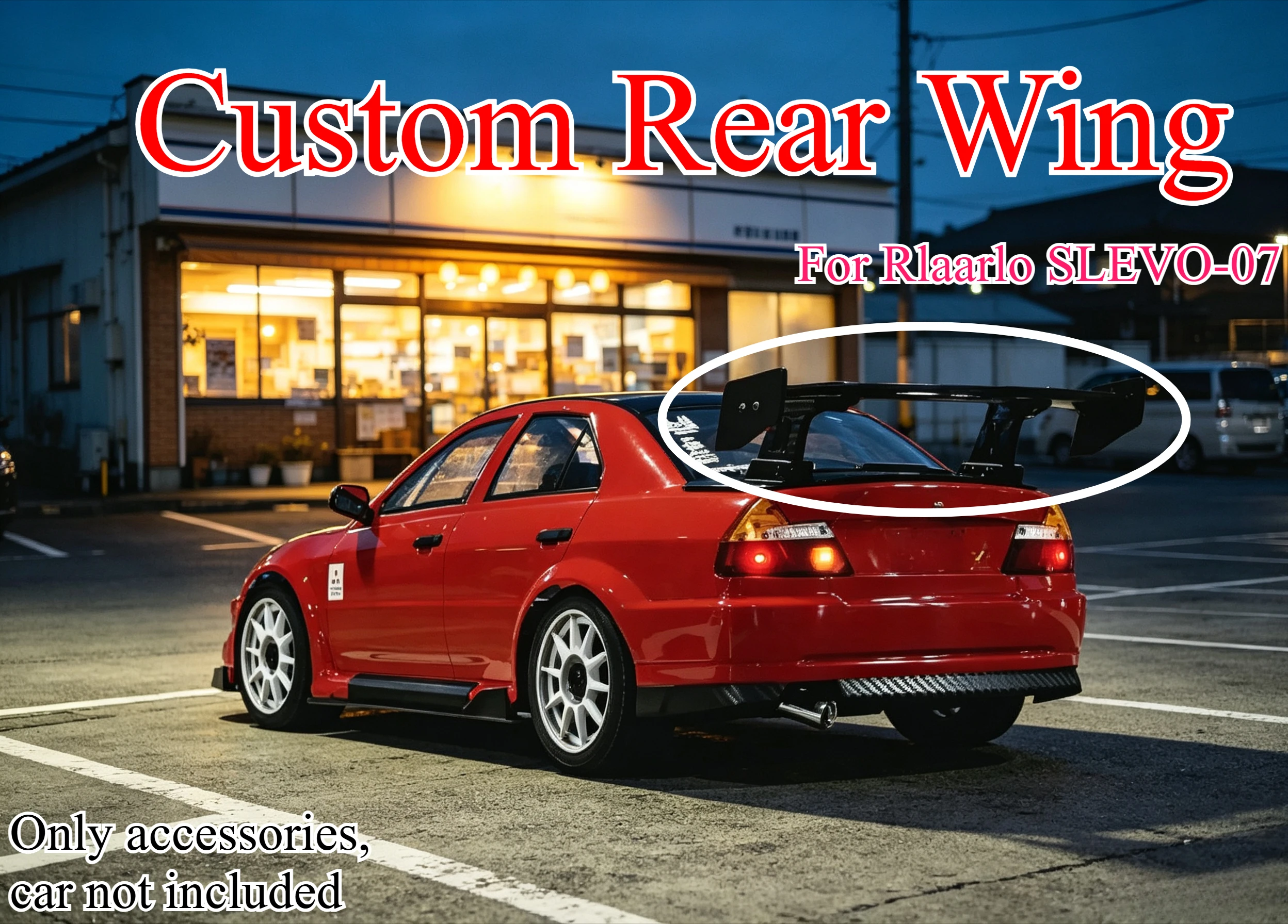 Rc Hobby De - Spoiler Traseiro Grande Personalizado para Carro