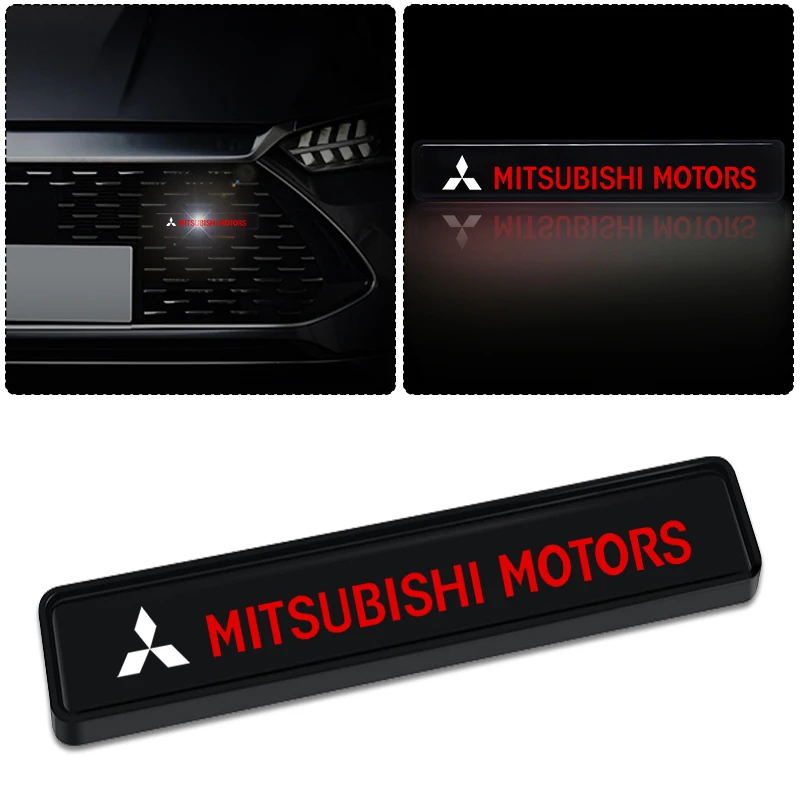 Luz decorativa exterior para coche, LED para la parrilla delantera, emblema ST Line, accesorios para Mitsubishi Lancer, ASX, Outlander, Pajero, L200
