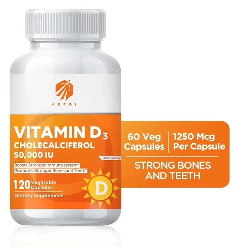 

Vitamin D3 50000 IU - Immune Support, Promotes Healthy Muscle Health, Strong Bones and Nervous System Health