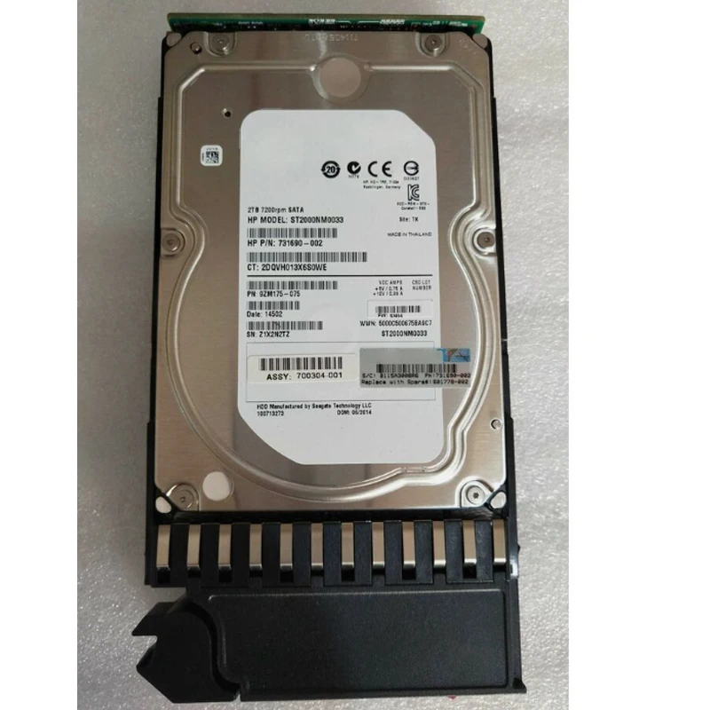 100%New In box  3 year warranty  AW556A 2T SATA-FC 7.2K 601778-001 MSA2000 4  Need more angles photos, please contact me