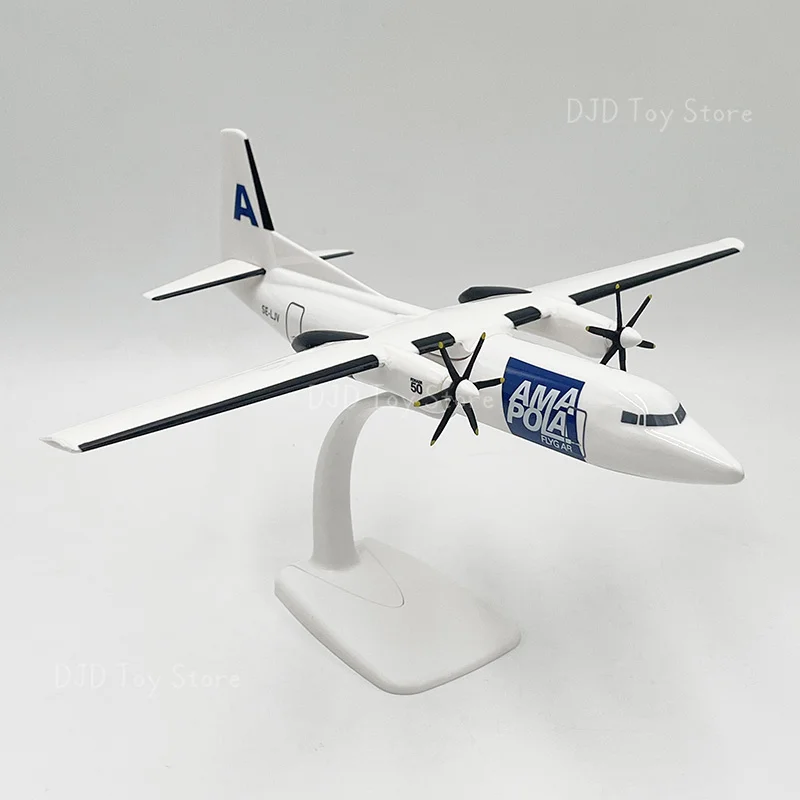 1:100 Aircraft Model Fokker 50 Miniature Replica Collectible