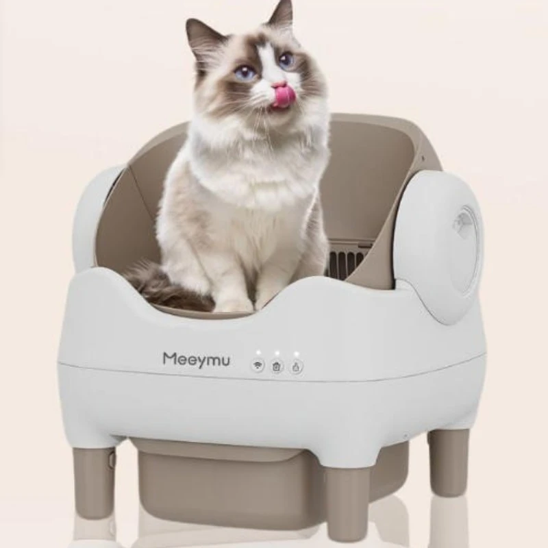 

Автоматический ящик для кошачьего туалета, управление приложением, интеллектуальные подножки для кошек, большая емкость, ящик для кошачьего песка, лоток для туалета, самоочищающиеся товары для домашних животных