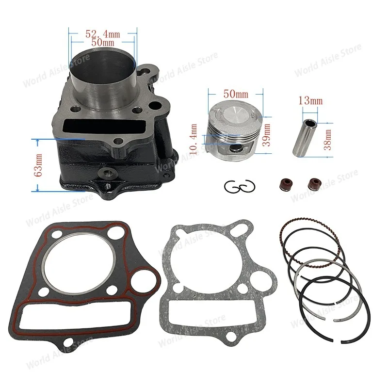 50mm large-diameter cylinder kit For Honda C70, CT70, CR70, CRF70, CUB70 piston cylinders