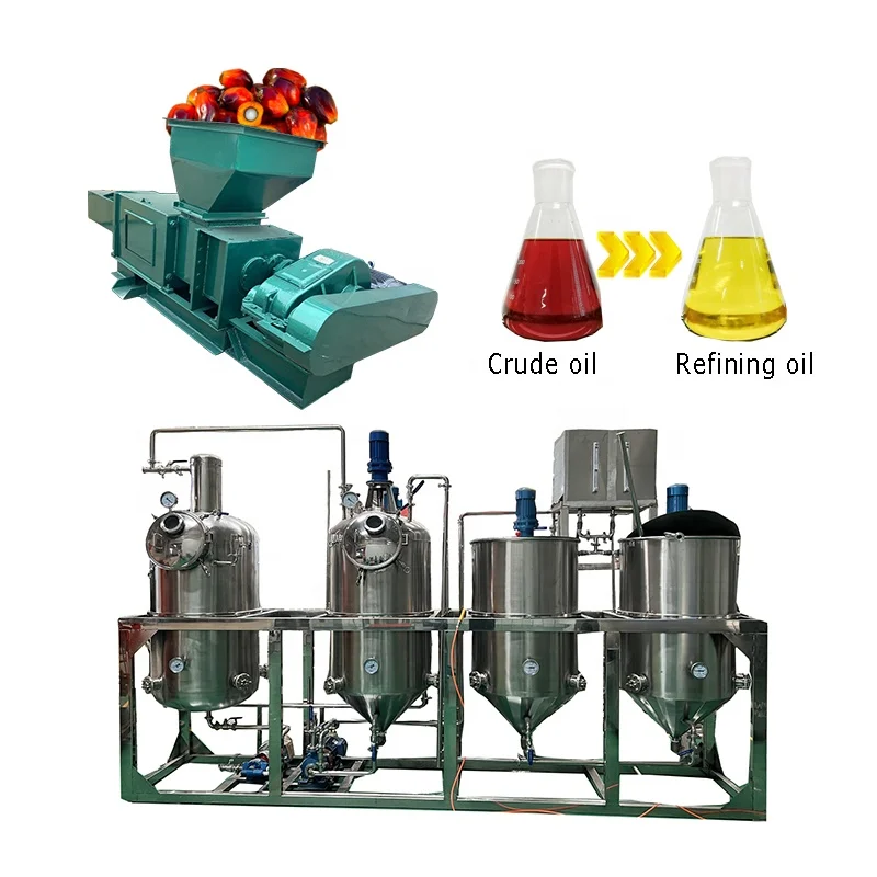 

Complete cooking oil refinery machine palm oil processing machine production line in Indonesia