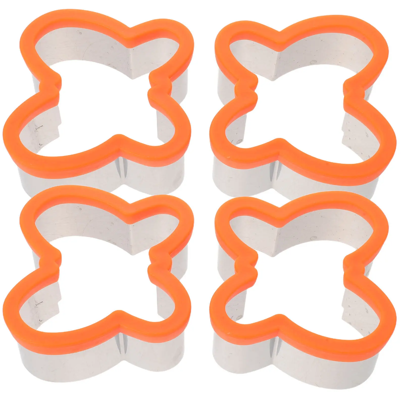 4Pcs Butterfly Shaped Cookie Cutters Metal Baking Molds for Sugar Cookies Tea Sandwiches Craft Clay Spring Party Birthday