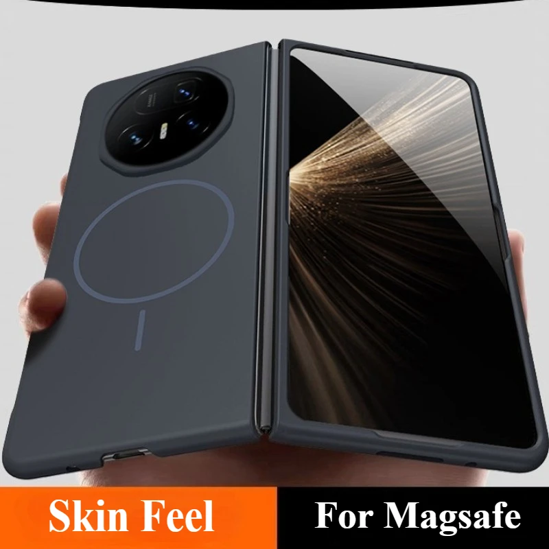 الجلد يشعر المغناطيسي شحن لاسلكي جراب هاتف ل الشرف ماجيك V2 V3 V5 VS2 VS3 ل Magsafe رقيقة جدا PC للصدمات الغطاء الخلفي #3