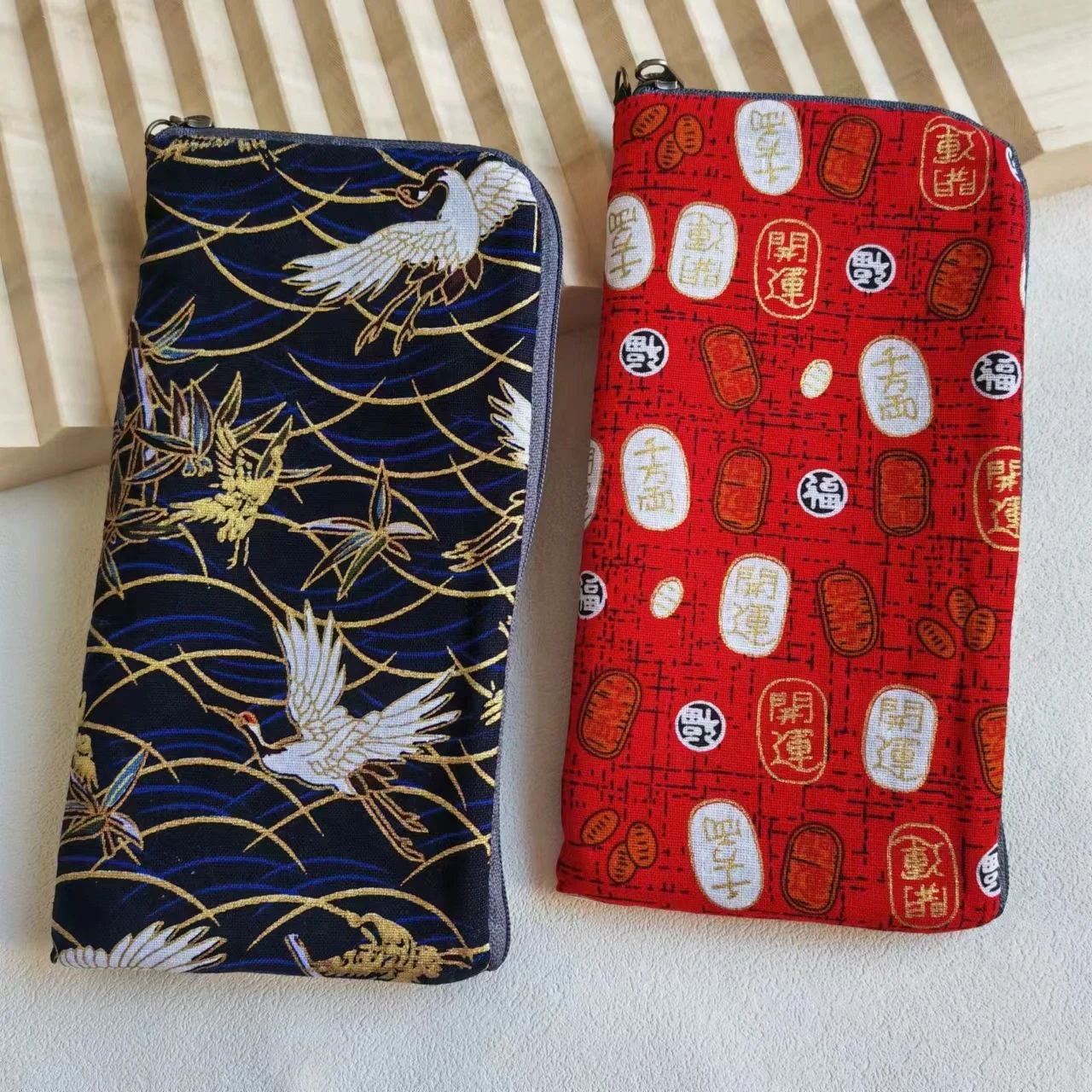 حقيبة حقيبة بسحاب من FSSOBOTLUN لهاتف آيفون ، حقيبة فلانيت ، جراب هاتف ، جيب قطني ، Apple iPhone 15 Pro Max ، in #6