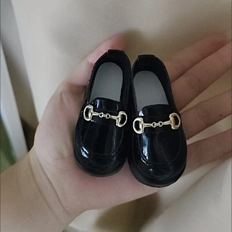 

Новые туфли для кукол 1/4, внутренняя длина 6*2.4см, для кукол BJD 45 см, черные, для игр и переодеваний, модные аксессуары для кукол, без куклы.