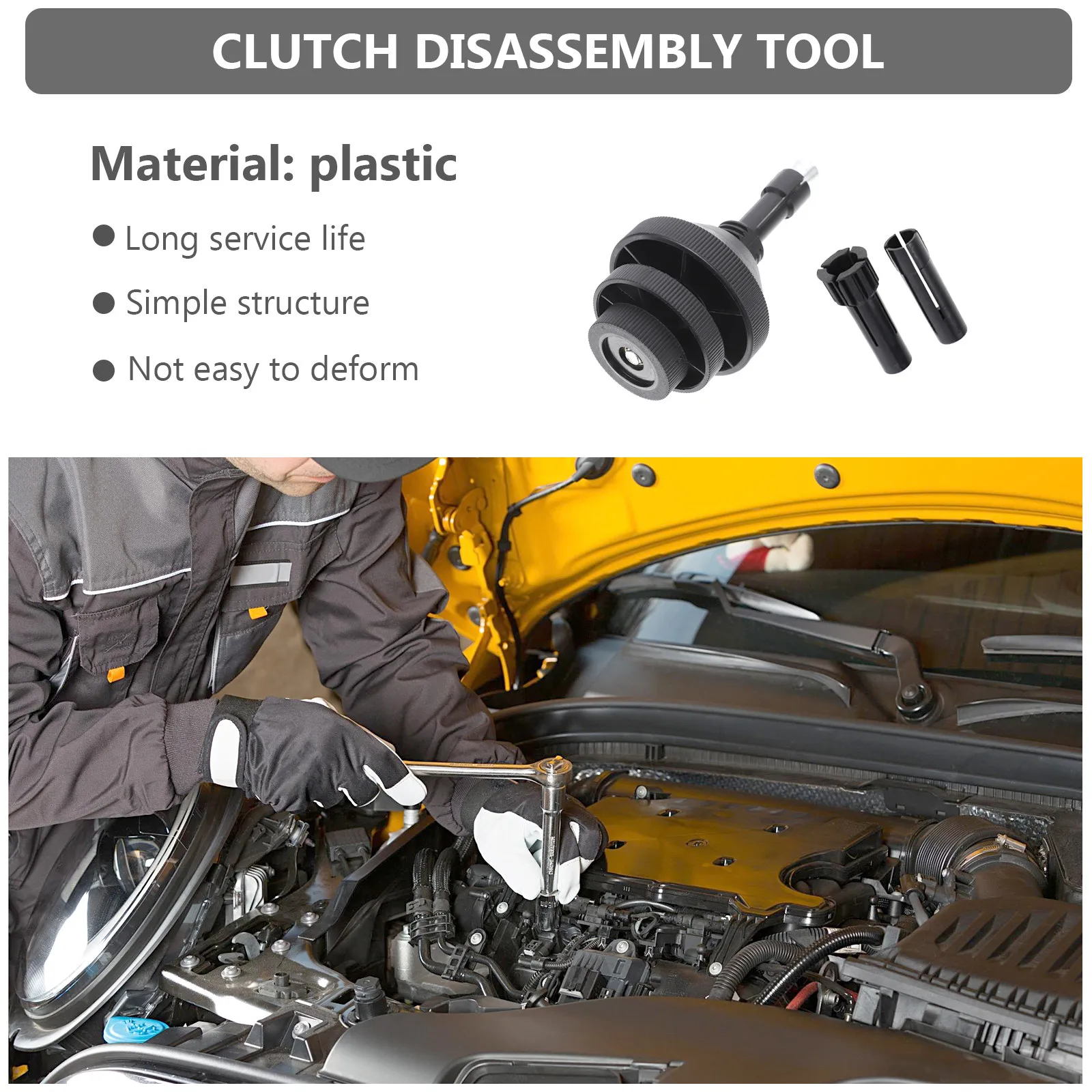1Set Clutch Alignment Tool Professional Simple Convenient Clutch Replacement Installer Tool for Vehicle Repair